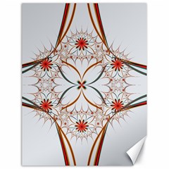 Artwork Fractal Allegory Art Floral Canvas 18  X 24  by Sudhe