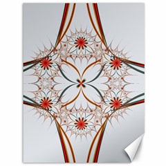 Artwork Fractal Allegory Art Floral Canvas 36  X 48  by Sudhe