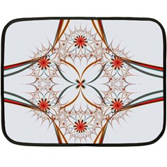 Artwork Fractal Allegory Art Floral Double Sided Fleece Blanket (mini)  by Sudhe