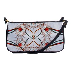 Artwork Fractal Allegory Art Floral Shoulder Clutch Bag by Sudhe