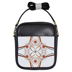 Artwork Fractal Allegory Art Floral Girls Sling Bag by Sudhe