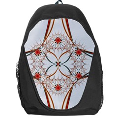 Artwork Fractal Allegory Art Floral Backpack Bag by Sudhe