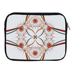 Artwork Fractal Allegory Art Floral Apple Ipad 2/3/4 Zipper Cases by Sudhe