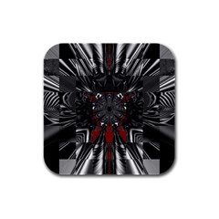 Abstract Artwork Art Fractal Rubber Square Coaster (4 Pack) 