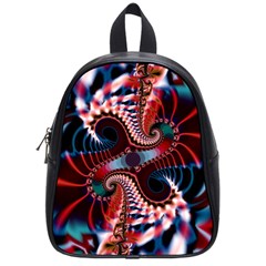 Abstract Fractal Artwork Colorful Art School Bag (small) by Sudhe