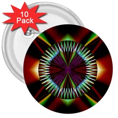 Artwork Fractal Allegory Art 3  Buttons (10 pack) 