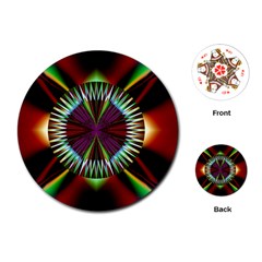 Artwork Fractal Allegory Art Playing Cards Single Design (Round)