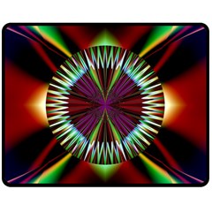 Artwork Fractal Allegory Art Double Sided Fleece Blanket (Medium) 