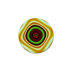 Digital Art Background Yellow Red Golf Ball Marker by Sudhe