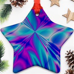 Background Design Pattern Colorful Star Ornament (two Sides) by Sudhe