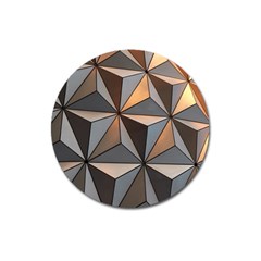 3d Abstract  Pattern Magnet 3  (Round)