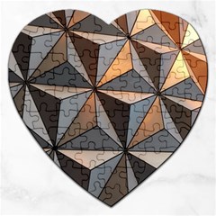 3d Abstract  Pattern Jigsaw Puzzle (heart)