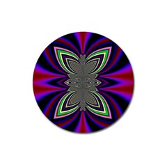 Abstract Artwork Fractal Background Pattern Magnet 3  (round) by Sudhe