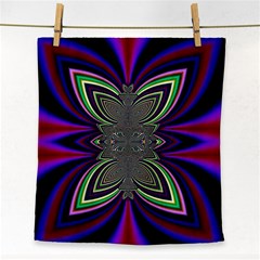 Abstract Artwork Fractal Background Pattern Face Towel by Sudhe