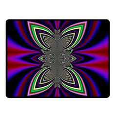 Abstract Artwork Fractal Background Pattern Double Sided Fleece Blanket (small)  by Sudhe