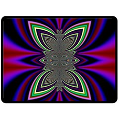 Abstract Artwork Fractal Background Pattern Double Sided Fleece Blanket (large)  by Sudhe