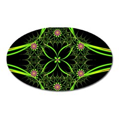 Artwork Fractal Allegory Art Oval Magnet by Sudhe