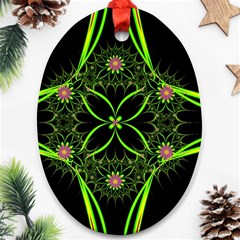 Artwork Fractal Allegory Art Oval Ornament (two Sides) by Sudhe