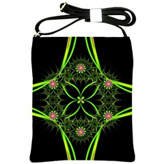 Artwork Fractal Allegory Art Shoulder Sling Bag by Sudhe