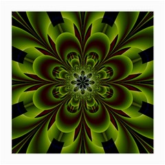 Abstract Flower Artwork Art Floral Green Medium Glasses Cloth by Sudhe