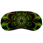 Abstract Flower Artwork Art Floral Green Sleeping Mask Front