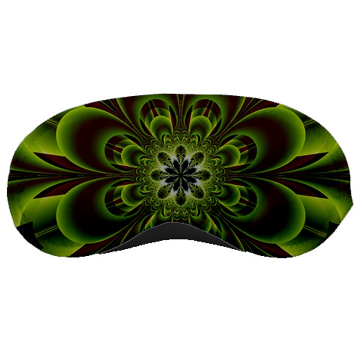 Abstract Flower Artwork Art Floral Green Sleeping Mask