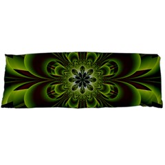 Abstract Flower Artwork Art Floral Green Body Pillow Case (dakimakura) by Sudhe