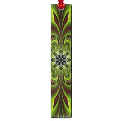 Abstract Flower Artwork Art Floral Green Large Book Marks by Sudhe