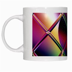 Fractal Artwork Abstract Background White Mugs by Sudhe