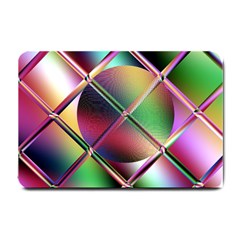 Fractal Artwork Abstract Background Small Doormat  by Sudhe