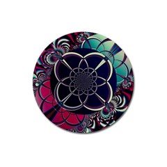 Fractal Artwork Abstract Background Art Pattern Magnet 3  (round) by Sudhe