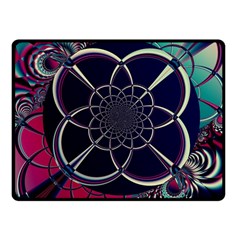 Fractal Artwork Abstract Background Art Pattern Fleece Blanket (small) by Sudhe