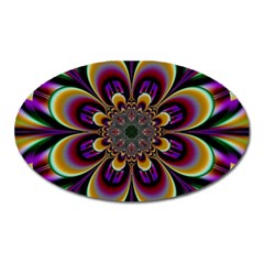 Abstract Flower Artwork Art Oval Magnet by Sudhe