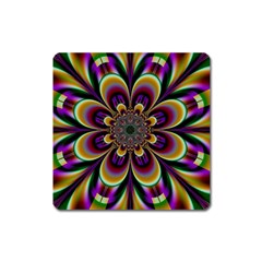 Abstract Flower Artwork Art Square Magnet by Sudhe