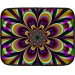 Abstract Flower Artwork Art Double Sided Fleece Blanket (Mini)  35 x27  Blanket Front