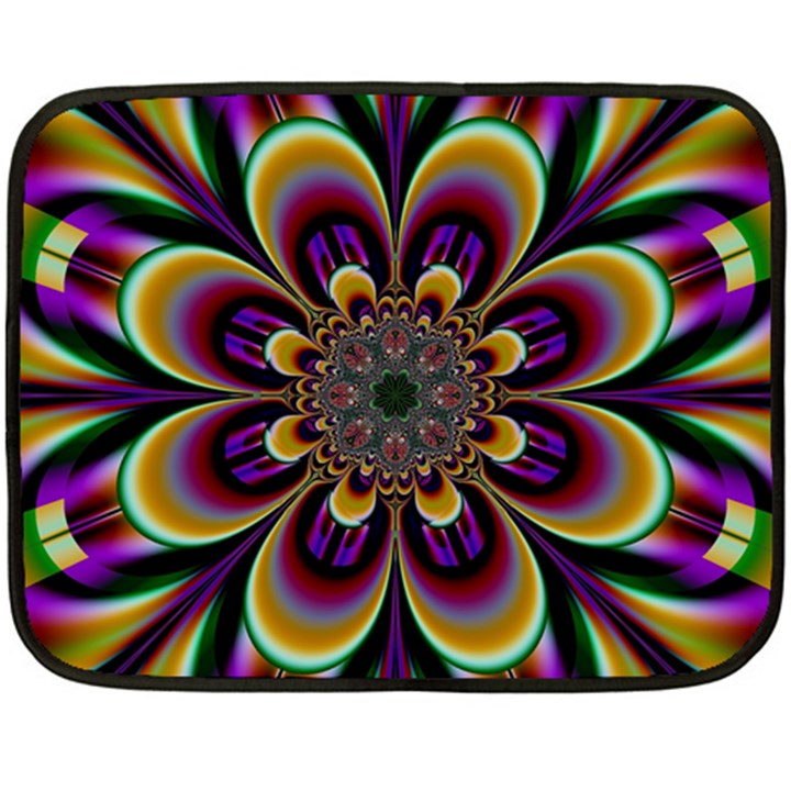 Abstract Flower Artwork Art Double Sided Fleece Blanket (Mini) 