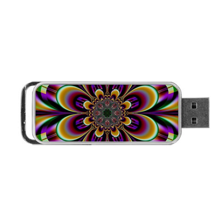 Abstract Flower Artwork Art Portable USB Flash (Two Sides)