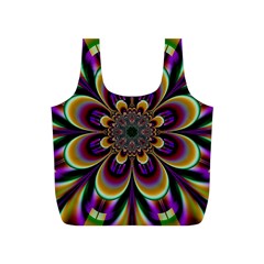 Abstract Flower Artwork Art Full Print Recycle Bag (s) by Sudhe