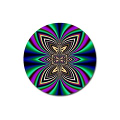 Abstract Artwork Fractal Background Art Magnet 3  (round) by Sudhe