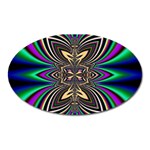 Abstract Artwork Fractal Background Art Oval Magnet Front