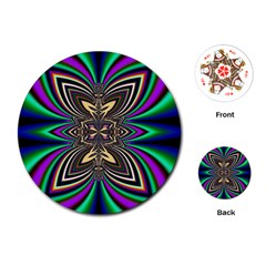 Abstract Artwork Fractal Background Art Playing Cards Single Design (round) by Sudhe