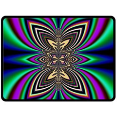 Abstract Artwork Fractal Background Art Fleece Blanket (large)  by Sudhe