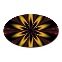 Fractal Artwork Idea Allegory Art Pattern Oval Magnet by Sudhe