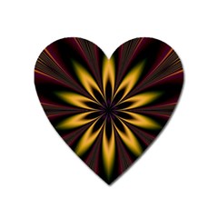 Fractal Artwork Idea Allegory Art Pattern Heart Magnet by Sudhe