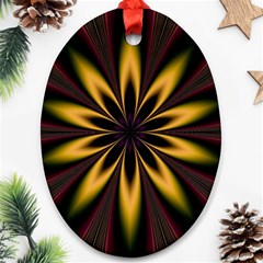 Fractal Artwork Idea Allegory Art Pattern Oval Ornament (two Sides) by Sudhe