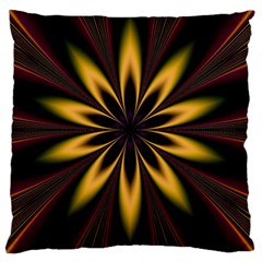 Fractal Artwork Idea Allegory Art Pattern Large Cushion Case (one Side) by Sudhe