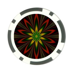 Fractal Artwork Idea Allegory Art Poker Chip Card Guard by Sudhe