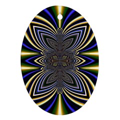 Abstract Artwork Fractal Background Ornament (oval) by Sudhe