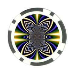 Abstract Artwork Fractal Background Poker Chip Card Guard by Sudhe