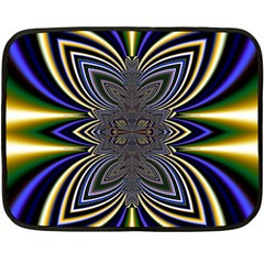 Abstract Artwork Fractal Background Double Sided Fleece Blanket (mini)  by Sudhe